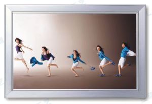 Boîte à lumière Snap Frame aluminium Led super mince